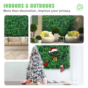 Bild in Galerie-Viewer laden, SucceBuy 12PCS 10x10 in Artificial Boxwood Panels Boxwood Hedge Wall Mat Artificial Grass Backdrop Privacy Screen UV Protected
