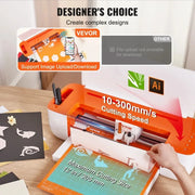 Charger l'image dans la visionneuse de galerie, 【Upgraded】Amocart Vinyl Cutter  hine Compatible with iOS Android Windows   Bluetooth Connectivity DIY Cutting  hine for Cards D
