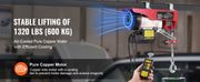 Bild in Galerie-Viewer laden, Amocart 1320 lbs Electric Hoist Crane with 328 ft Wireless 40 ft Single Cable Lifting Height Electric Lift Hoist for Factory
