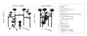 Load image into Gallery viewer, Amocart Electric Drum Set 32 Drum Kits &amp; 480 Sounds, USB MIDI Supported 8 / 10 in Quiet Mesh+10 in Cymbals Drum Sticks Easy Use
