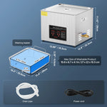 SucceBuy 2L 3L 6L 10L 22L 30L Ultrasonic Cleaner Stainless Steel Portable Heated Cleaning Washing Machine Ultrasound Appliance