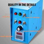 Amocart Rotary Welding Positioner 50KG 0-90° Welding Positioning Turntable Table 0.5-6RPM 120W with 12.4 Inch 3-Jaw Lathe Chuck