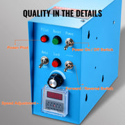 Bild in Galerie-Viewer laden, Amocart Rotary Welding Positioner 50KG 0-90° Welding Positioning Turntable Table 0.5-6RPM 120W with 12.4 Inch 3-Jaw Lathe Chuck
