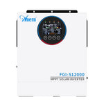 Anern 12KW 6.5KW 5KW High Frequency Hybrid Solar Inverter 160A 48V Solar Battery Charge Dual AC Output Pure Sine Wave Inverter
