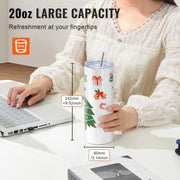 Bild in Galerie-Viewer laden, Amocart 8/12/14/16/24/50PC Straight Sublimation Tumblers Blank Tumbler Bulk Stainless Steel Double Tumbler Cups Heat Transfer
