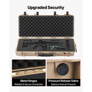 Bild in Galerie-Viewer laden, Amocart Hard Rifle Case Lockable Rifle Case with Pre-cut Foams Wheels IP67 Waterproof Pistol Storage Cases for Rifles Shotguns

