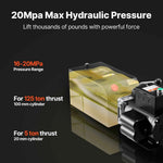 Amocart Hydraulic Pump Power Unit 10 Qt/15 Qt Single Acting Hydraulic Unit 6.3 L/min Oil Flow for Dump Truck Auto Repair Garage