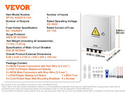 Charger l'image dans la visionneuse de galerie, SucceBuy PV Combiner Box 4 String / 6 String Solar Combiner Box 10A / 15A Rated Current Fuse for On/Off Grid Solar Panel System
