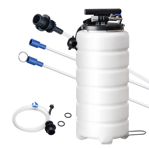 Amocart 6.5L/15L Pneumatic Fluid Extractor with Suction Hose Oil Changer Fuel Pump for Automotive Fluids Vacuum Evacuation