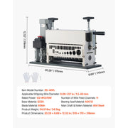 Charger l'image dans la visionneuse de galerie, SucceBuy 370W Electric Wire Stripper Machine 0.06-1.57 in 11 Channel Automatic Copper Cable Stripper for Scrap Copper Recycling
