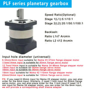 Load image into Gallery viewer, Nema23 Nema34 Nema 42 Planetary Reducer Ratio 5:1 10:1 for 60 80 90 130mm Servo Motor 57mm 86mm Motor High Precision Gearbox
