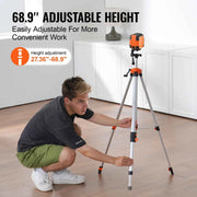 Bild in Galerie-Viewer laden, SucceBuy Laser Level Tripod ¼ x 20 Thread Mount 27.36-68.11 inch Height Adjustment with Integrated Level Laser Scanner Stand
