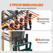 Load image into Gallery viewer, Amocart 16 Slots Garden Tool Organizer Yard Tool Tower Rack with Hooks Wheels Long-Handled Rake Stand Holder for Garage Storage
