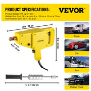 Bild in Galerie-Viewer laden, Amocart Stud Welder Tool Kit 800VA Spot Welder Dent Puller Sets 1600A Handheld Car Body Repair Machine for Auto Body Repairing
