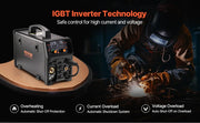 Bild in Galerie-Viewer laden, Amocart 5-in-1 MIG Welder 200Amp Pluse Mig Welding Machine Gas MIG/Flux Core MIG/Stick/Lift TIG/AU TIG with LCD Screen Display
