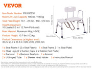 Charger l'image dans la visionneuse de galerie, Amocart Tub Transfer Bench for Bathtub Shower Seats Lightweight Shower Bench with Non-Slip Bath Seats with Armrest and Backrest
