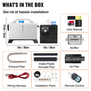 Charger l'image dans la visionneuse de galerie, Amocart 8KW Diesel Air Heater Parking Heater 12V Truck Heater One Air Outlet with Black LCD Switch For RV Truck Boat Caravans
