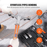 Bild in Galerie-Viewer laden, Amocart Pipe Tube Bender Ratcheting Reverse Tubing Bending Tools w/ 7 Dies Pipe Cutter for Air Conditioning Refrigerator Repair
