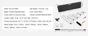 Charger l'image dans la visionneuse de galerie, Amocart Drywall Skimming Blade Set 10/16/24/32/40 inch Skimming Blades + 34-81.6 in Extension Handle Pole Stainless Steel Knife

