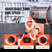 Charger l'image dans la visionneuse de galerie, Amocart 3kg 5kg Rotary Tumbler Surface Polisher Jewelry Drum Polishing Machine Gem DIY Mini-Tumbler Finishing Tools
