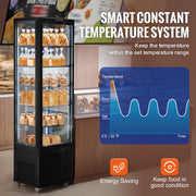 Charger l'image dans la visionneuse de galerie, VEVOR 4.2 Cu.Ft./115L Refrigerated Display Case Countertop Pastry Display Case, 2-Tier Commercial Display Refrigerator for Bar
