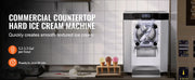 Bild in Galerie-Viewer laden, SucceBuy Commercial Ice Cream Machine Ice Cream Maker Stainless Steel Cylinder LED Panel Auto Clean Pre-cooling for Restaurant
