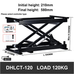 Electric Lifting Platform Tea Table 60/120/150kg Load Elevation Height Adjustable  Remote Control Motor Drive Iron Frame