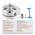 Amocart Metal Lathe Chuck 4-Jaw 2.75" or 3.75" Diameter Turning Machine Accessories Self-centering Tool for Precision Machining