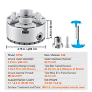 Load image into Gallery viewer, Amocart Metal Lathe Chuck 4-Jaw 2.75" or 3.75" Diameter Turning Machine Accessories Self-centering Tool for Precision Machining
