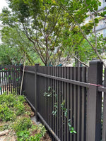Modern Rustproof Aluminum Fence Slat Fence Panel Powder Coated Privacy Fence For Outdoor Yard Easy Installation Durable Design