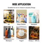 Amocart 30-15000g Liquid Filling Machine Automatic Bottle Water Filler with Diaphragm Pump Digital Control for Wine Beverage