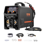 Charger l'image dans la visionneuse de galerie, Amocart 5-in-1 MIG Welder 200Amp Pluse Mig Welding Machine Gas MIG/Flux Core MIG/Stick/Lift TIG/AU TIG with LCD Screen Display
