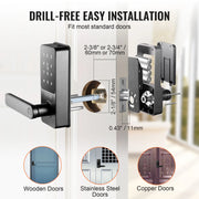 Charger l'image dans la visionneuse de galerie, Amocart Smart Lock 5 in 1 Smart Door Knob Fingerprint Deadbolt with App Control Bluetooth Smart Lock Keyless Entry Door Lock
