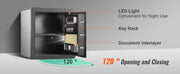 Bild in Galerie-Viewer laden, Amocart Electric Safe 2.2/1.8 Cubic Feet Fingerprint&amp;Digital Security Cabinet Safe W/ Fire-proof Bag for Cash Jewelry Documents
