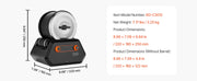 Load image into Gallery viewer, Amocart Rock Tumbler Kit Rock Polishing Kit 4 Speed Settings 9-Day Polishing Timer Stone Polishing Kit Rock Polisher
