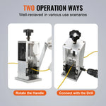 SucceBuy Manual Wire Stripping Machine Portable Aluminum Frame 11.5-25mm 11.5-38mm Wire Peeler for Cable Scrap Copper Recycling