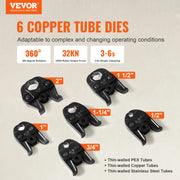 Charger l'image dans la visionneuse de galerie, Amocart Pro Press Tool 18V Electric Pipe for 1/2inch to 2inch Stainless Steel Copper PEX Brushless Motor 6 Pro Press Jaws
