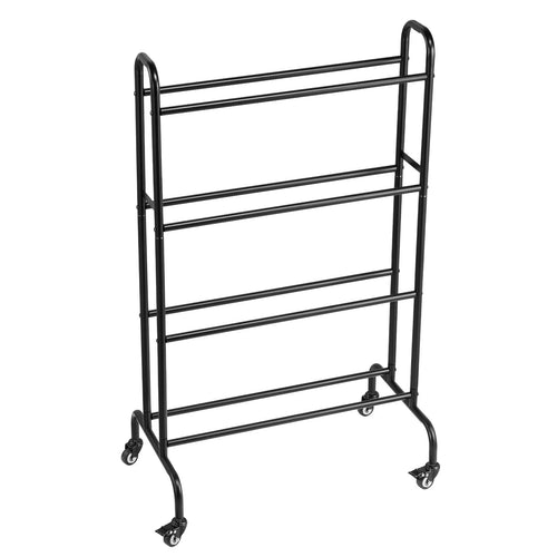 SucceBuy 3D Printer Filament Storage Rack 4Tier Heavy Duty Rolling Spool Holder Racks with Wheels Filaments Organzied for Office