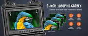 Bild in Galerie-Viewer laden, Amocart Sewer Camera 165ft/50m Self-Leveling Pipeline Inspection Camera with 9"1080P HD Screen  with Lights-12LED for Duct Pipe
