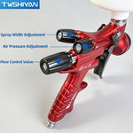 Professional Gravity Feed Hvlp Spray Gun 1.3mm High Atomization High Transfer Efficiency Air Paint Gun for Automotive Painting