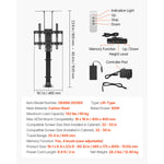 Amocart Motorized TV Wall Mount for 32 to 55/65/70 Inch Adjustable TV Mount Bracket w/ Max VESA 24 x 16/24 in Up to 88-132 lbs