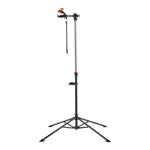SucceBuy Bike Repair Stand Heavy-duty Aluminum Adjustable Height Magnetic Tool Tray Telescopic Arm Foldable for Home Shops