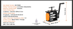 SucceBuy 45/57/75/76 mm Jewelry Rolling Mill Machine 3in1 Multi-function Rolling Mill for Metal Jewelry Making Sheet Square Wire