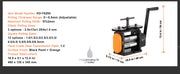 Load image into Gallery viewer, Amocart 45/57/75/76 mm Jewelry Rolling Mill Machine 3in1 Multi-function Rolling Mill for Metal Jewelry Making Sheet Square Wire
