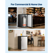 Bild in Galerie-Viewer laden, Amocart Beer Kegerator Single Tap Commercial Draft Beer Dispenser for D system W/ Shelves Hold 1 Sixth Keg 2.5lbs CO2 Tank 92L
