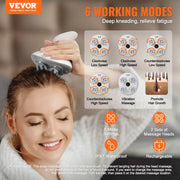 Charger l'image dans la visionneuse de galerie, Amocart Electric Scalp Massager Rechargeable Head Massager Hair Growth Waterproof Portable Kneading Electric Scalp Scratcher
