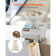 Bild in Galerie-Viewer laden, Amocart All-Coin Sorting Machine, Automatic Coin Sorter and Wrapper with LED
