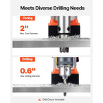 Amocart Magnetic Drill Press Portable Mag Drill Press Adjustable Speed for Metal Surface Industrial and Home Improvement Orange