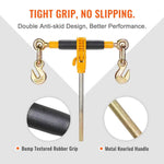 Amocart Heavy Ratchet Chain Binder Tie Down Hauling Load Strap with Detachable Hook Antiskid Handle for Flatbed Truck Trailer