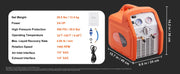 Charger l'image dans la visionneuse de galerie, Amocart 3/4 1HP Refrigerant Recovery Machine Portable AC Recovery Machine 60Hz Recovery Machine HVAC for Car Air Conditioning
